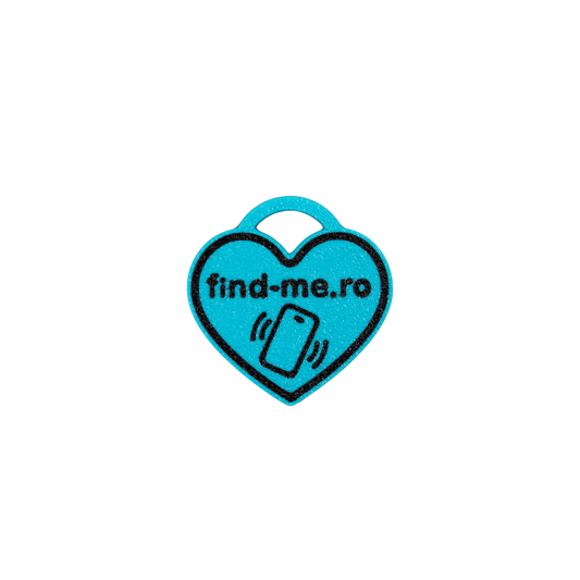 Medalion inteligent NFC Find-Me Aqua Hero pentru caini si pisici