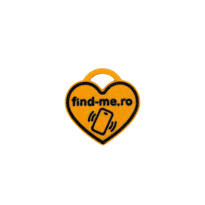 Medalion inteligent NFC Find-Me Amber Joy pentru caini si pisici